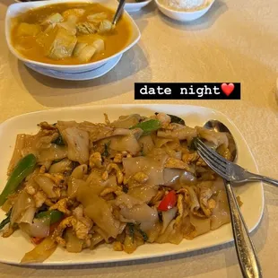 54. Drunken Noodles, 48. Yellow Curry Chicken