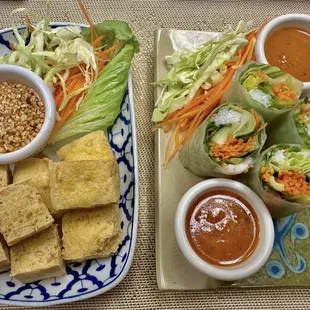 Summer Rolls(2 Pcs) Fried Tofu