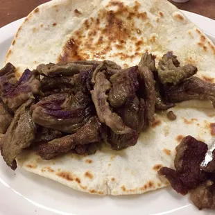 They really fill up the tacos. Fajita here.