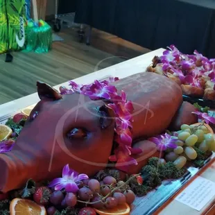 Pig cake for luau
