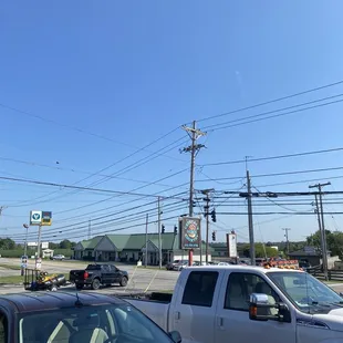 outside