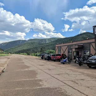 outside