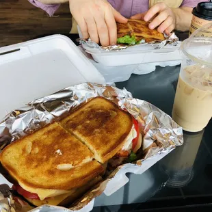 Amazing paninis &amp; iced latte