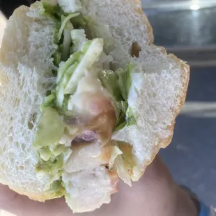 Chicken Caesar Sandwich - I added avocado