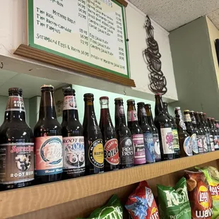 A collection of root beers they have offered and still offer! I&apos;ve tried all of the displayed beverages