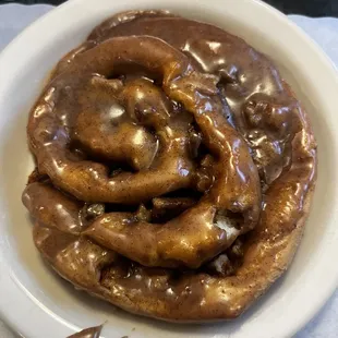 Apple pecan cinnamon roll