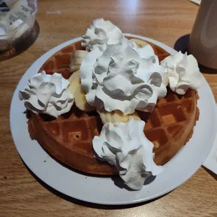 Banana waffle
