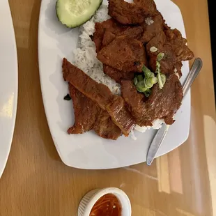 grilled pork and rice