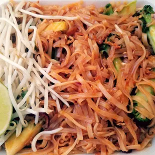Pad Thai Pork add Broccoli.