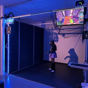 Customers playing VR!