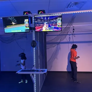 Customers having fun