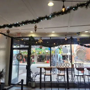 Inside looking out to Main.