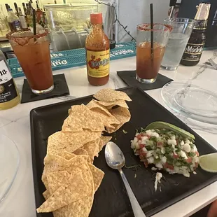 Ceviche with Micheladas