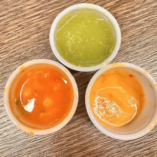 Different sauces