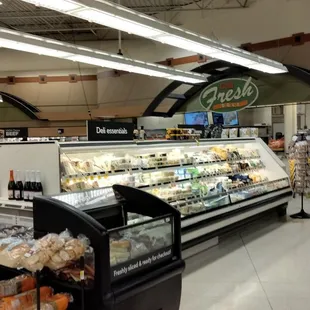 the inside of a grocery store