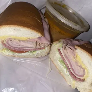 The &quot;Marco Polo&quot; sub with chicken tortilla soup