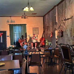 Stage for live music. These guys have such a calm and fun vibe to the place. Check out the entire motif.