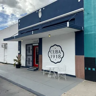 the outside of the building