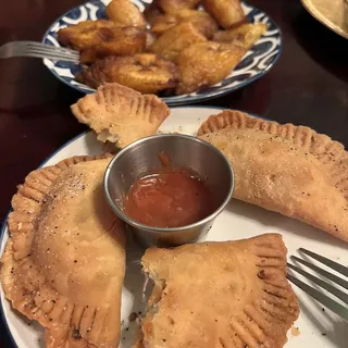 3 Empanadillas with Guava BBQ Sauce