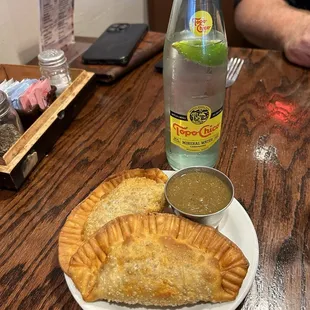 Empanadas and Topo Chico