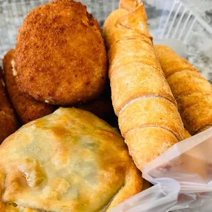 a variety of pastries