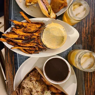 Lechon asada, cubano +2sides combo, homemade sweet potato fries