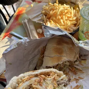Pan Con Bistec.