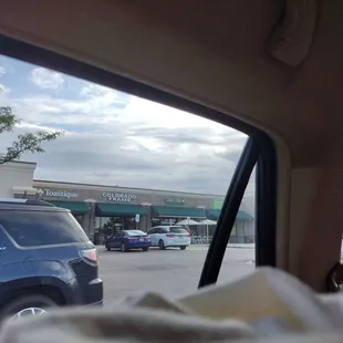 a view from a car window