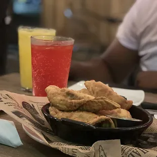 a plate of fried food