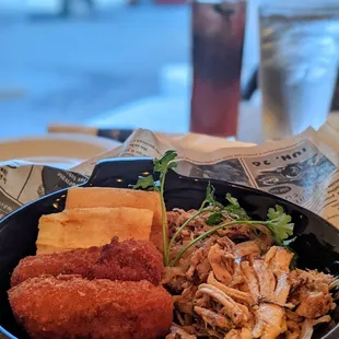 Combinacion appetizer outdoors under the tent!