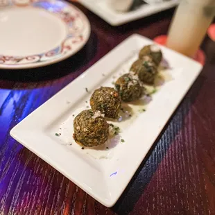 Spinach and Manchego Bunuelos
