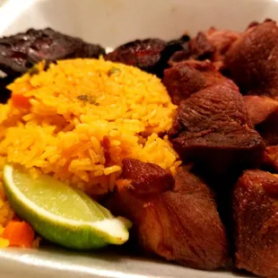Fried pork was ok