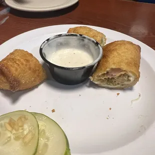 Cuban eggrolls (so good!!!) we couldn't hold off for the picture