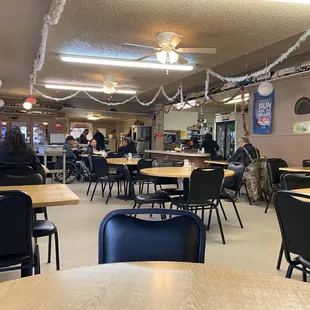 the interior of the restaurant