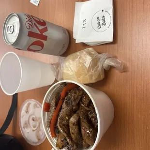 Grilled steak bowl (lunch menu)