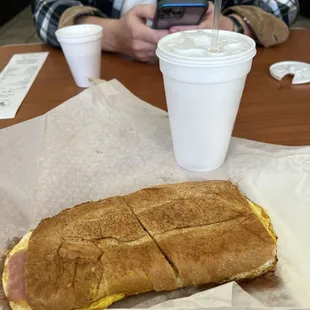 Ham Egg and Cheese Cuban