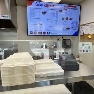 the menu of the restaurant