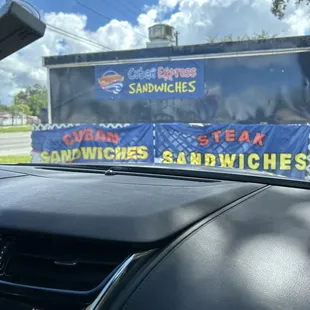 Picking up Cuban sandwiches to go