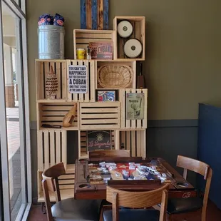 Game corner when you enter the establishment