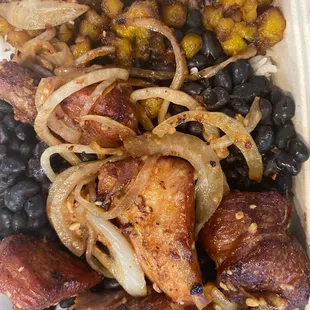 Cuban Bowl Masitas de Puerco.  Mmm