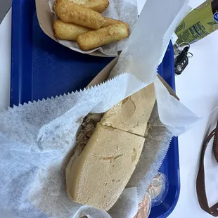 Fried Yucca, Iced Tea &amp; Pan con Lechón