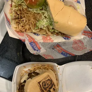 Shredded Steak Sandwich (Vaca Frita)