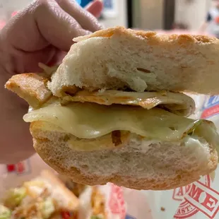 Chicken sandwich w/ Swiss