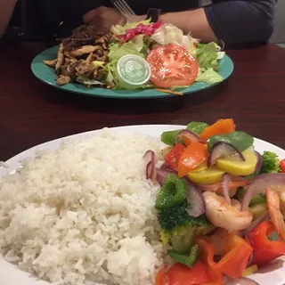 Shrimp & Veg Y Sofrito