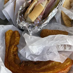 Cuban Sandwich, Empanadas, Chicharron