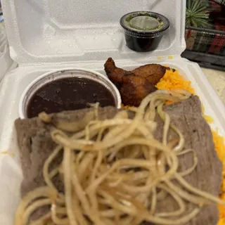 Chimichurri Steak with Grilled Onions