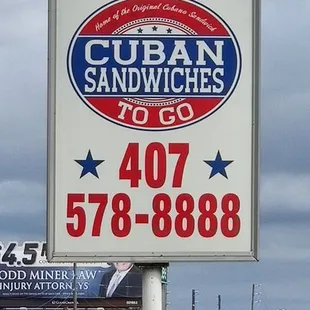a sign for a restaurant
