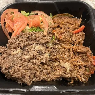 Ropa Vieja plate, after we had started eating! Lol. Excellent.