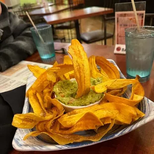 Plantain Platter with Guacamole