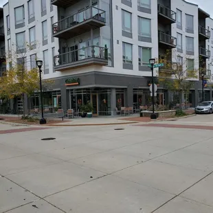 outside